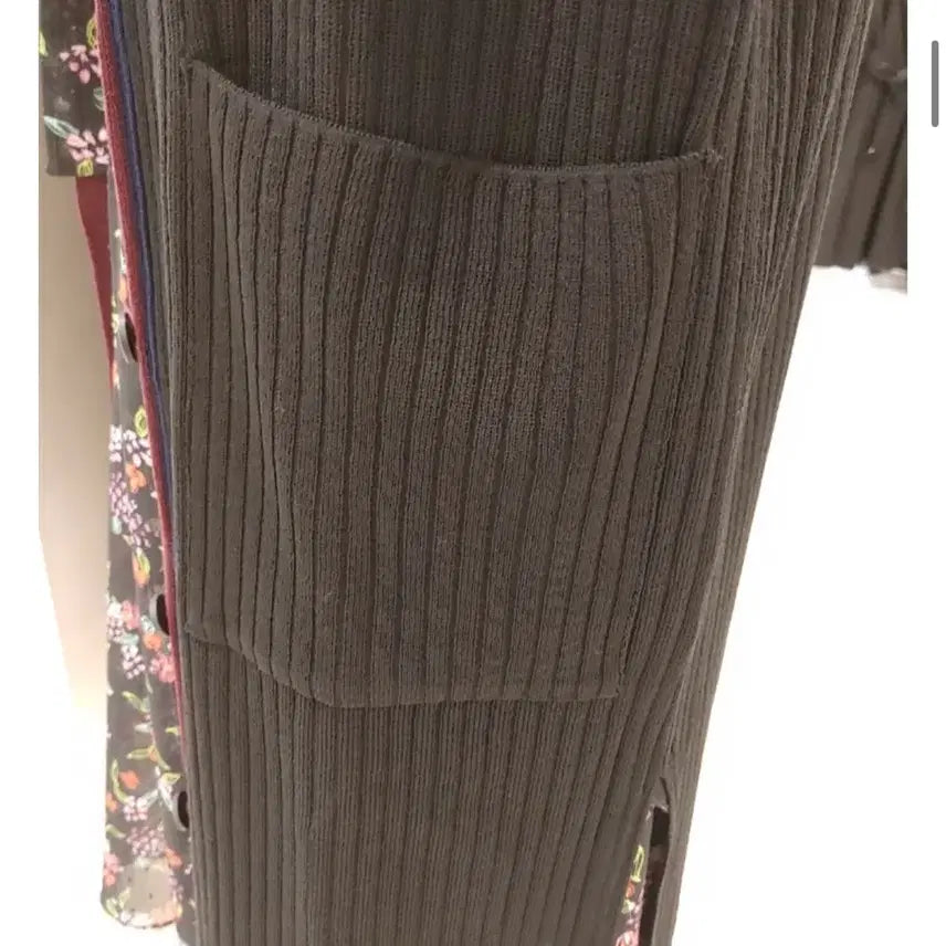 [BUNJANG] Joinus Long Cardigan / 조이너스 롱가디건 블랙 + 버건디