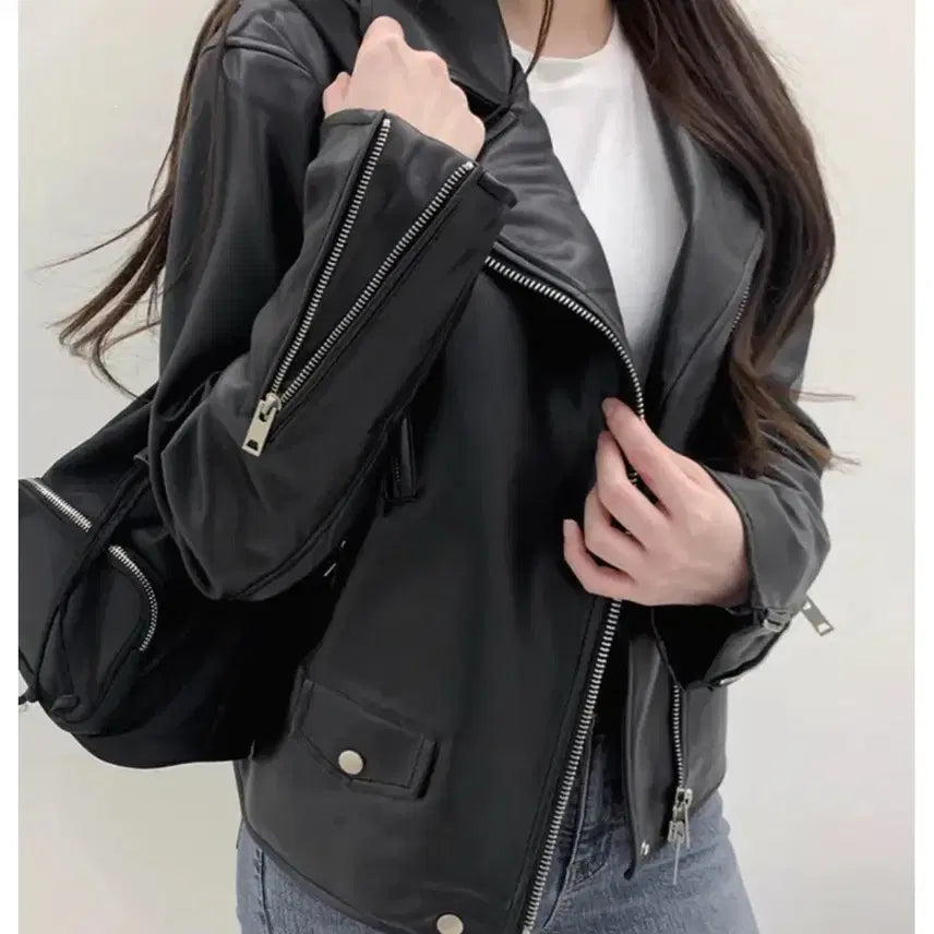 [BUNJANG] Unisex Oversized Rider Jacket / 오버핏 라이더자켓 (남녀공용)