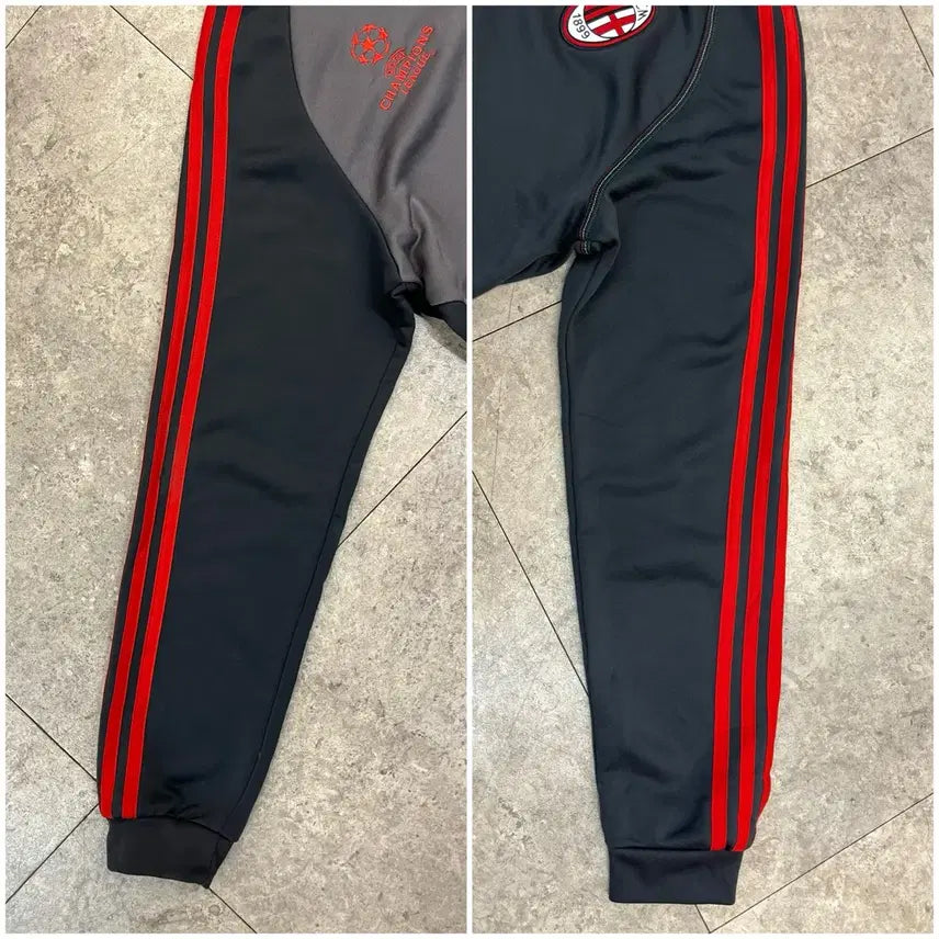 [BUNJANG] AC Milan Adidas UCL Training Top Charcoal 95 / 아디다스 AC밀란 UCL 트레이닝탑 긴팔티 차콜 95 #csz2998