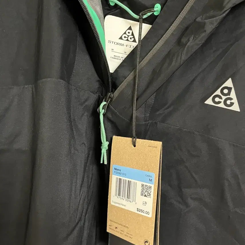 [BUNJANG] Nike ACG Trail Snap Jacket Anorak Black M / 나이키 ACG 트레일 스냅 지켓 아노락 블랙 M 100