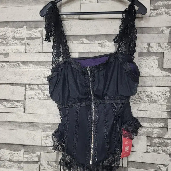 [BUNJANG] RM WEE Zip-up Bustier L / 롬위 집업 뷔스티에 L/ 새제품/택포