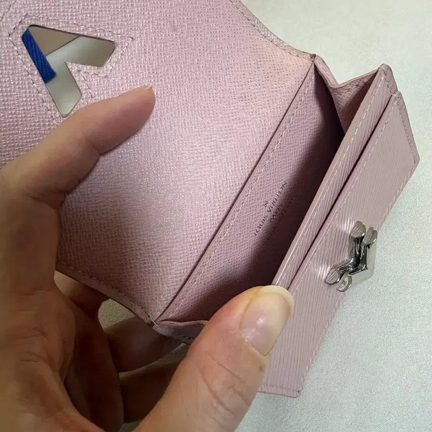 [BUNJANG] Louis Vuitton Epi Twist Card Wallet Pink / 루이비통 에삐 트위스트 카드지갑 핑크