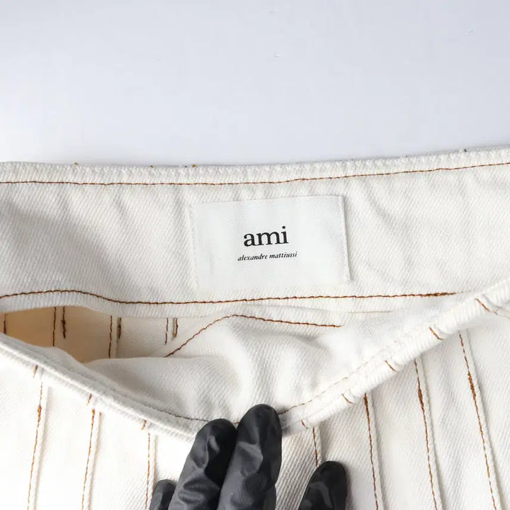 [BUNJANG] Ami Stitch Pleated Mini Skirt / (새상품) 아미 ami 스티치 플리츠 미니 스커트 치마 W26