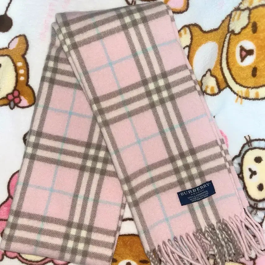 [SOLD OUT] 버버리 핑크 머플러 목도리 stc빈티지 진리빈티지 유진빈티지