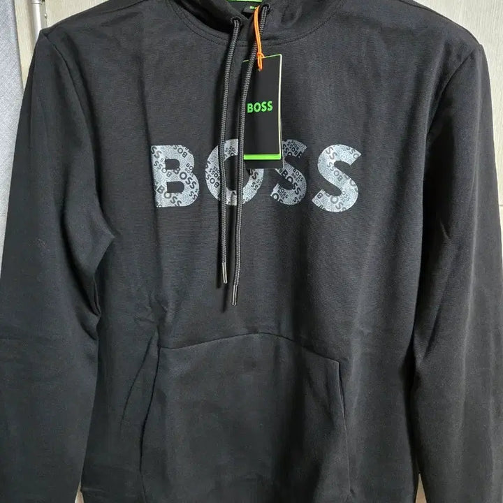 [BUNJANG] BOSS Logo Navy Hoodie / BOSS 로고 블랙 후드티 / L (100) ~XL (105)/ 찐네이비