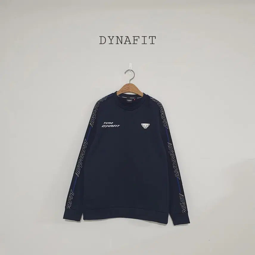 [BUNJANG] Dynafit Logo Navy Fleece Sweatshirt / No.26032013 다이나핏 로고 맨투맨 네이비 기모져지맨투맨
