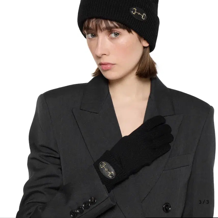 [BUNJANG] Gucci Wool Knit Gloves / 정품 구찌 울 니트 장갑 새상품 홀스빗