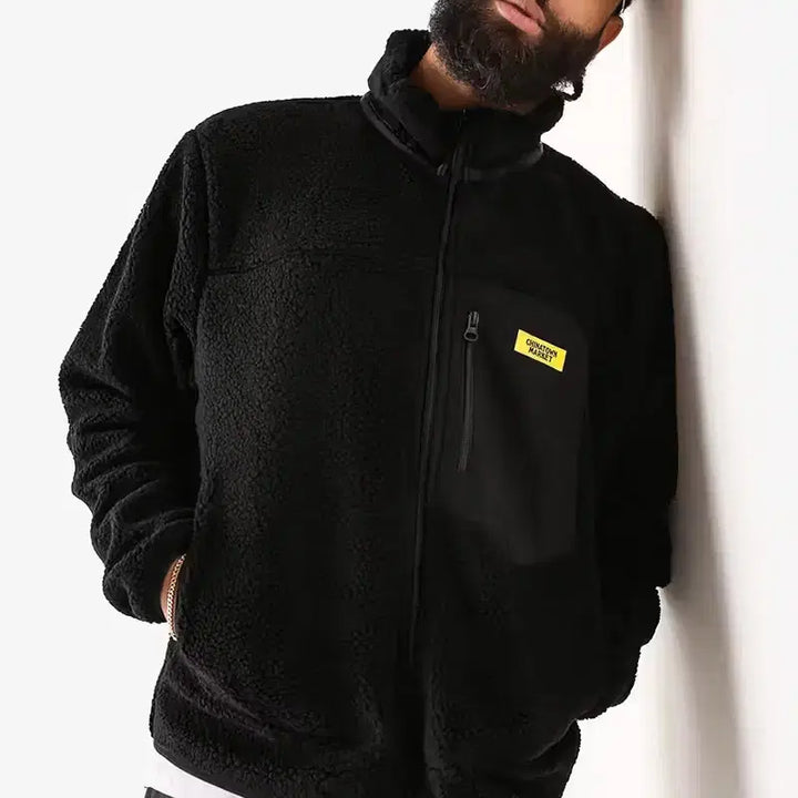 [BUNJANG] Chinatown Market Smile Fleece Jacket (Size S) / 차이나타운 마켓 스마일 플리스 자켓 S 사이즈