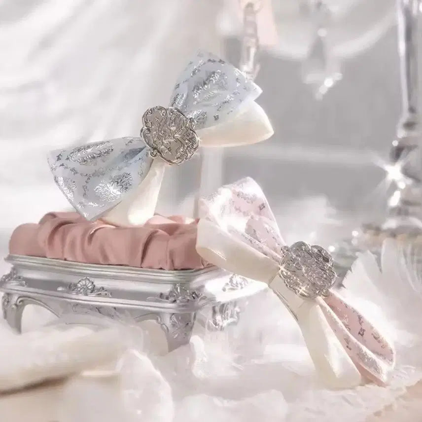 [BUNJANG] Flower Knows Ribbon Hairpin / (미개봉 정품)플라워 노즈 리본 헤어핀 (블루/핑크)