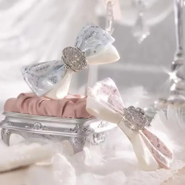 [BUNJANG] Flower Knows Ribbon Hairpin / (미개봉 정품)플라워 노즈 리본 헤어핀 (블루/핑크)