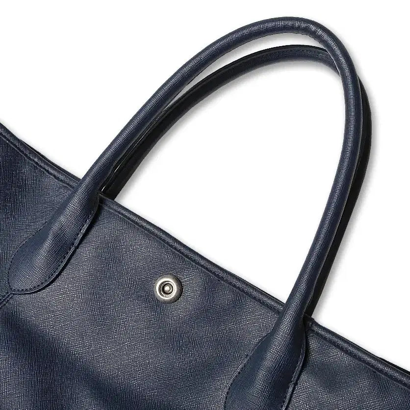[BUNJANG] The Suit Company Navy Blue Leather Tote Bag / 더 수트 컴퍼니 [The Suit Company] 네이비 블루 토트백