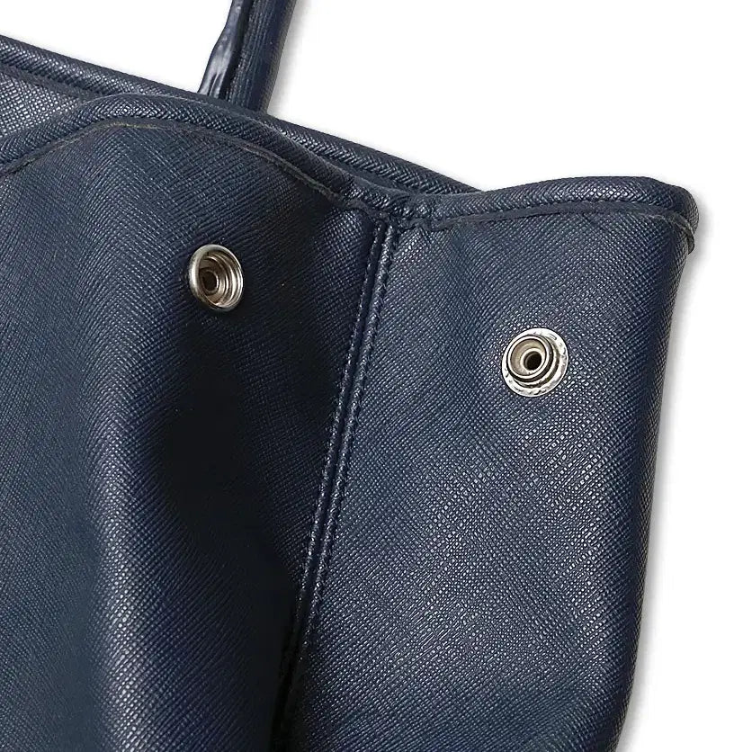 [BUNJANG] The Suit Company Navy Blue Leather Tote Bag / 더 수트 컴퍼니 [The Suit Company] 네이비 블루 토트백