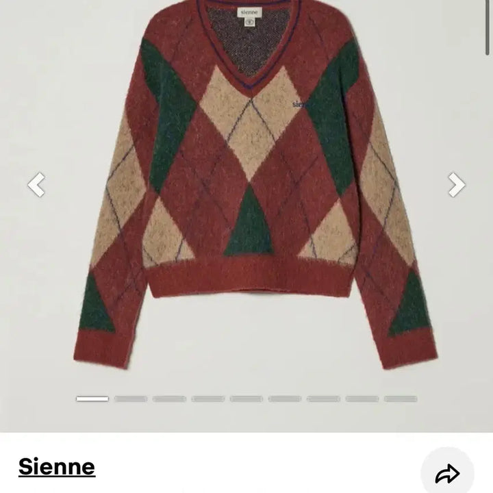 [BUNJANG] Sienne Brushed Asile V-Neck Knit / 시엔느 브러쉬드아사일 브이넥니트
