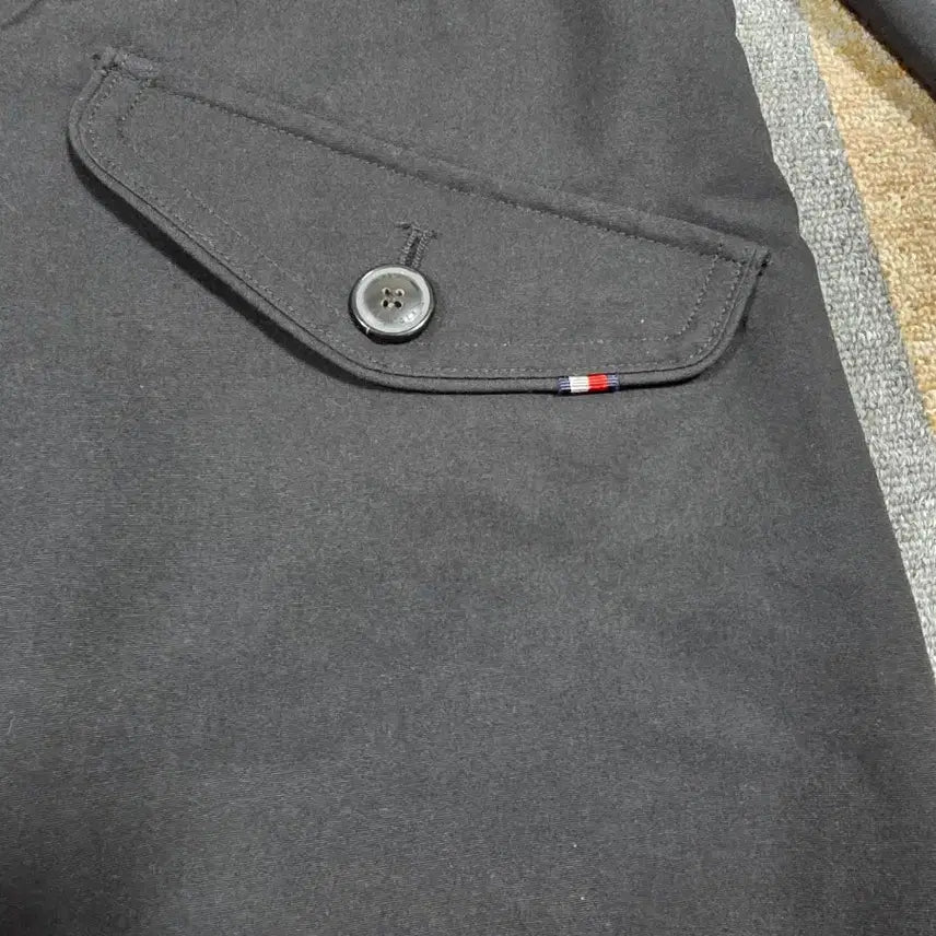 [BUNJANG] Tommy Hilfiger Black Hooded Parka Jacket / 타미힐피거 블랙 후드 야상 코트