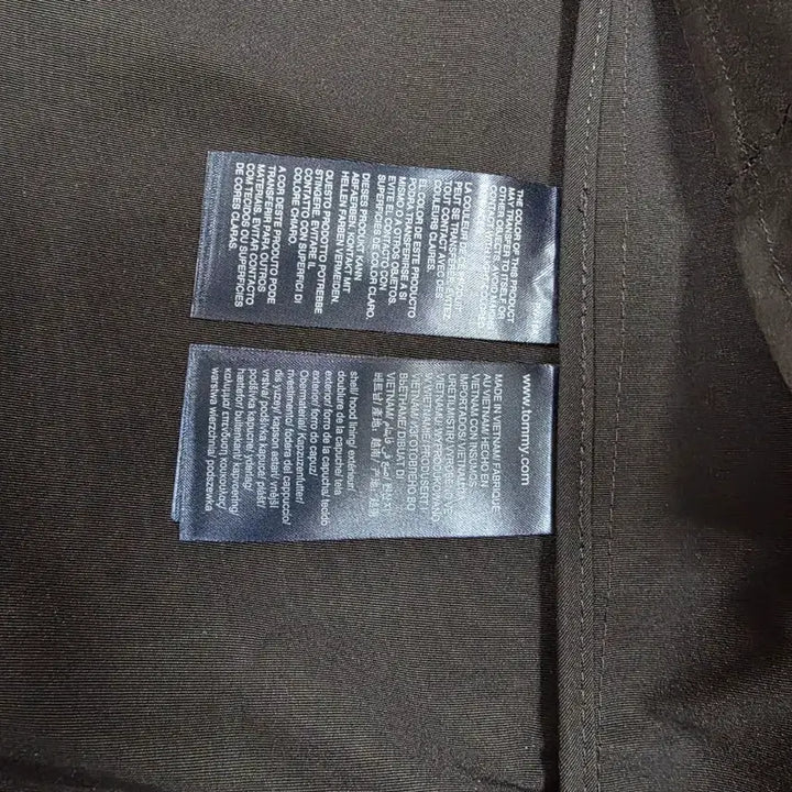 [BUNJANG] Tommy Hilfiger Black Hooded Parka Jacket / 타미힐피거 블랙 후드 야상 코트