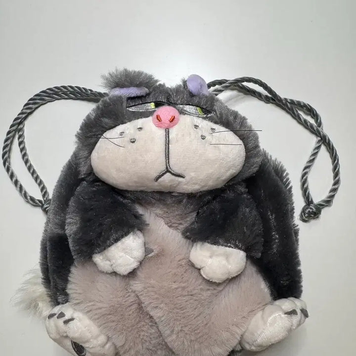 [BUNJANG] Lucifer Cat String Pouch / 루시퍼 스트링 파우치