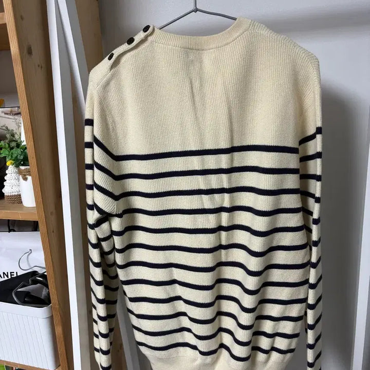 [BUNJANG] Polo Ralph Lauren Stripe Henley Knit / 폴로 랄프로렌 스트라이프 헨리넥 니트