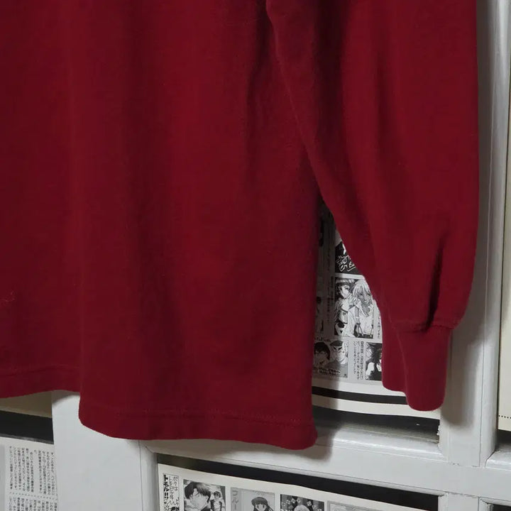 [BUNJANG] Adidas Japan Red PK Long Sleeve Shirt / 아디다스 일본판 레드 카라 PK 롱슬리브