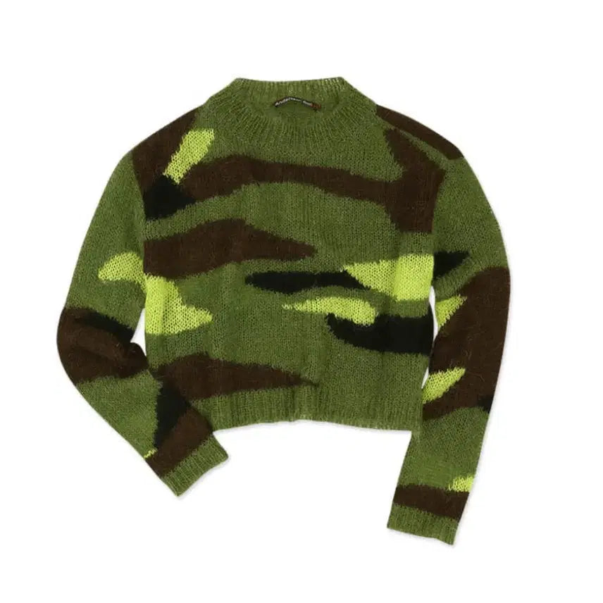 [BUNJANG] Andersson Bell MILA CAMO PULLOVER SWEATER (XS) / 앤더슨벨 MILA CAMO PULLOVER SWEATER (xs)