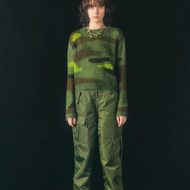 [BUNJANG] Andersson Bell MILA CAMO PULLOVER SWEATER (XS) / 앤더슨벨 MILA CAMO PULLOVER SWEATER (xs)