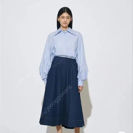 [BUNJANG] r2w Flare Denim Skirt / r2w 레디투웨어 플레어 데님 스커트 55S