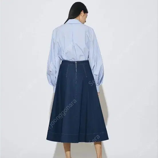 [BUNJANG] r2w Flare Denim Skirt / r2w 레디투웨어 플레어 데님 스커트 55S