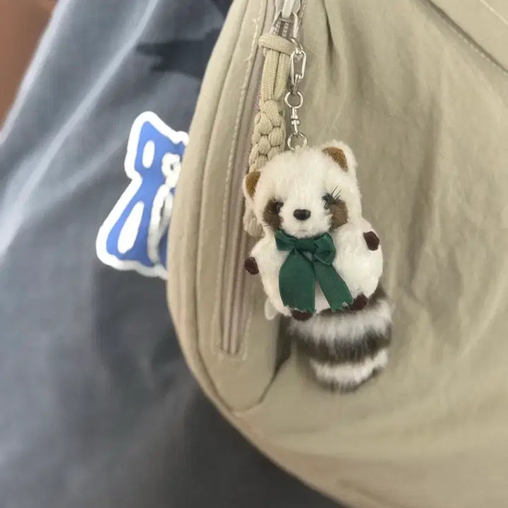 [BUNJANG] Joyful Mates Raccoon Doll Keyring / 빈티지 ) 조이풀메이츠 너구리 인형키링