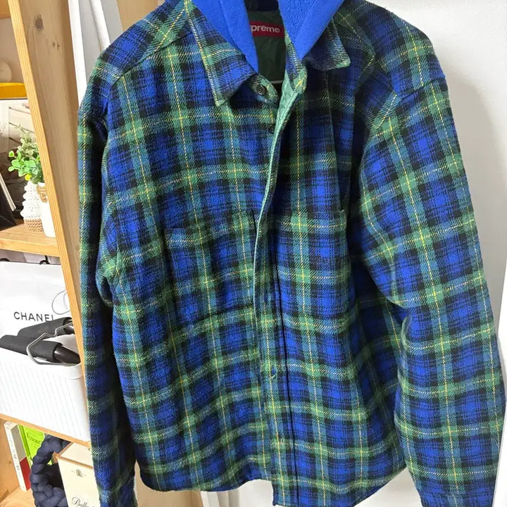 [BUNJANG] Supreme Tartan Check Hooded Jacket / 슈프림 타탄 체크 후드 자켓