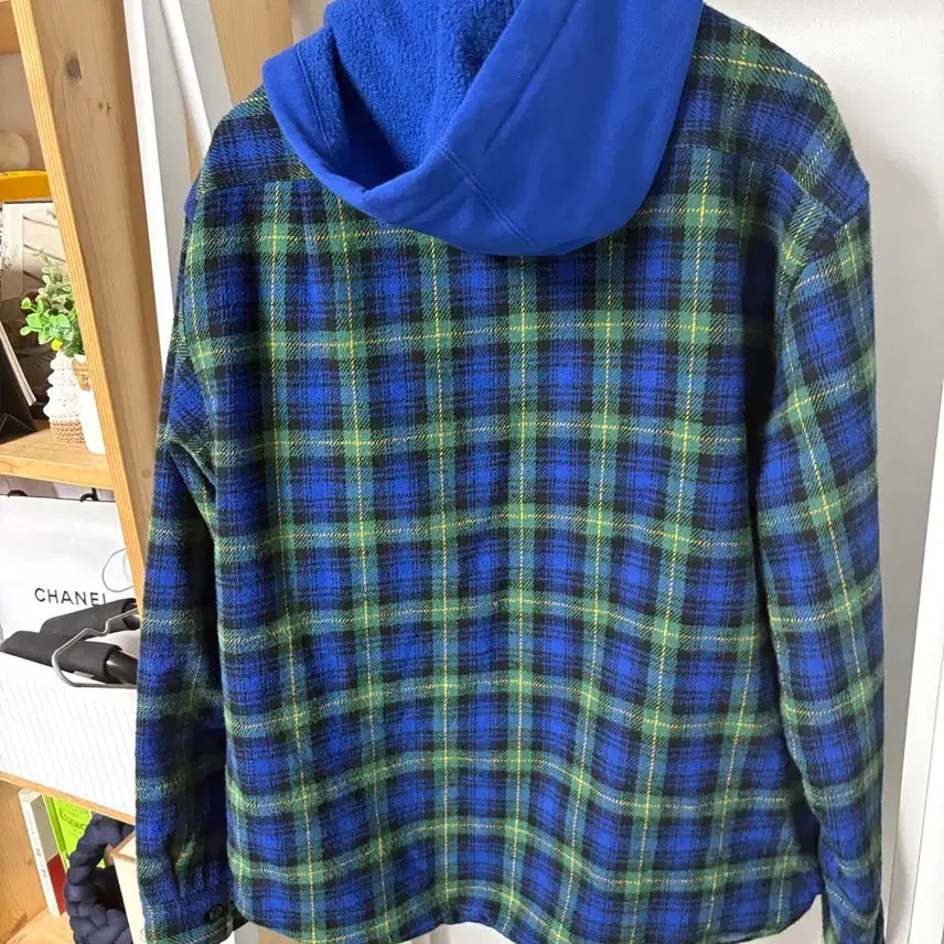 [BUNJANG] Supreme Tartan Check Hooded Jacket / 슈프림 타탄 체크 후드 자켓