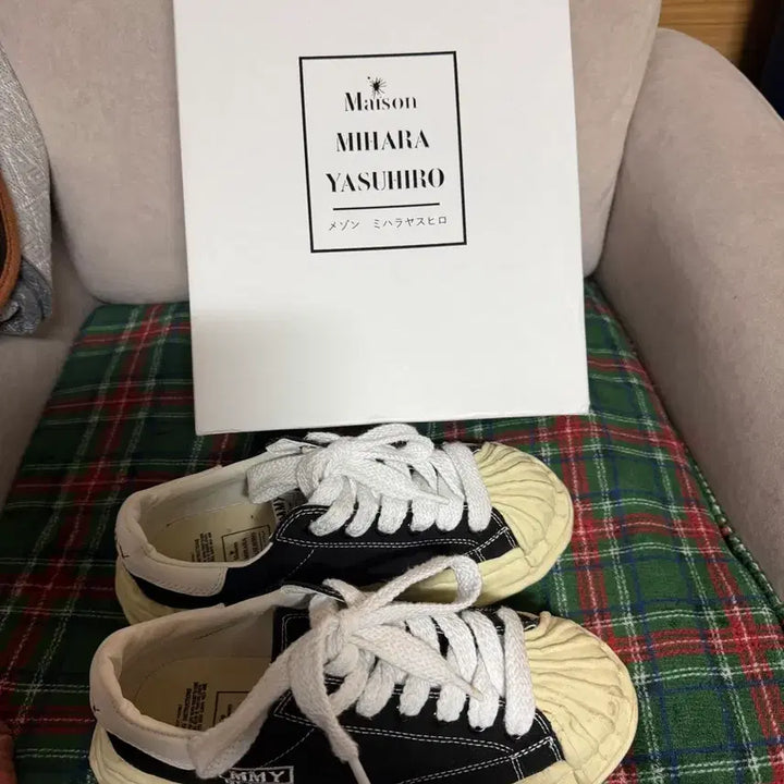 [BUNJANG] Mihara Yasuhiro Blakey Black Sneakers / 미하라 야스히로 블레이키 블랙 40사이즈