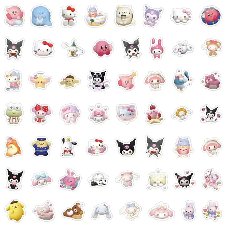 [BUNJANG] Sanrio 3D Puzzle Stickers / 산리오 랜덤 3d 조각스티커 12p