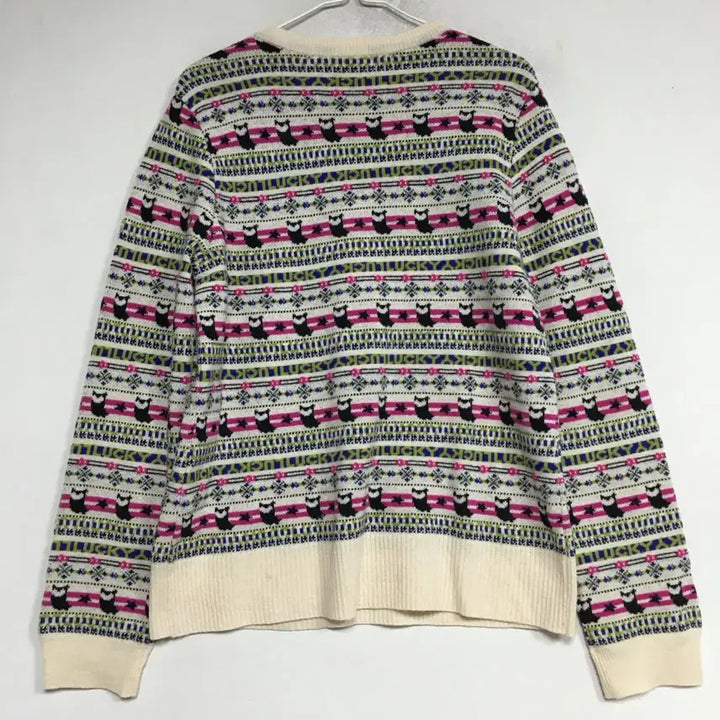 [BUNJANG] Lucky Chouette Embroidered Wool Knit Sweater / 럭키슈에뜨 자수 울 니트 38