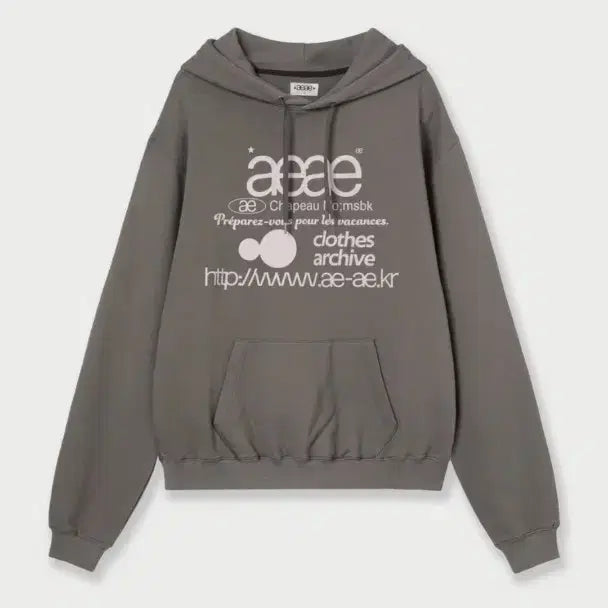 [BUNJANG] aeae WEB LOGO HOODIE Top / aeae WEB LOGO LOOSED HOODIE 웹 로고 후드티 토프