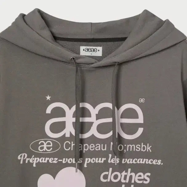 [BUNJANG] aeae WEB LOGO HOODIE Top / aeae WEB LOGO LOOSED HOODIE 웹 로고 후드티 토프