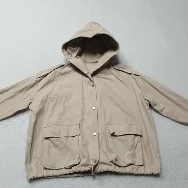 [BUNJANG] NINE SIX NEW YORK Beige Hooded Denim Jacket (Women&
