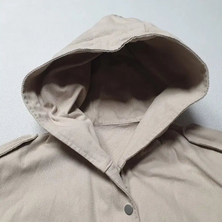 [BUNJANG] NINE SIX NEW YORK Beige Hooded Denim Jacket (Women&