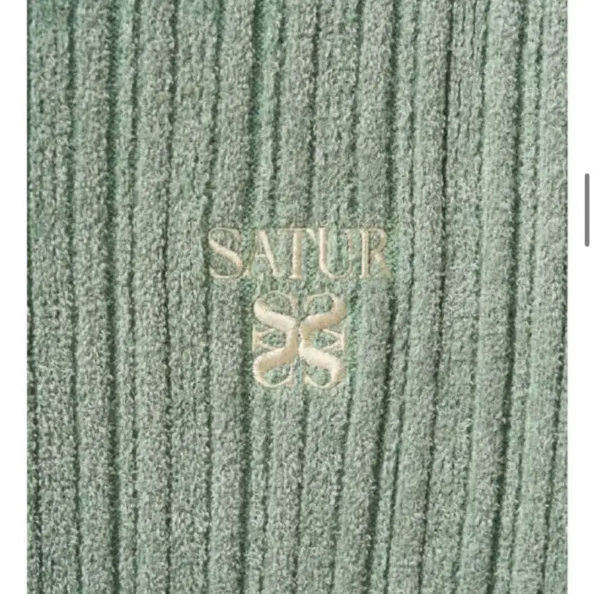 [BUNJANG] SATUR Fleece Crew Neck Cardigan Mint XS / SATUR 플리스 크루 넥 가디건 민트/xs