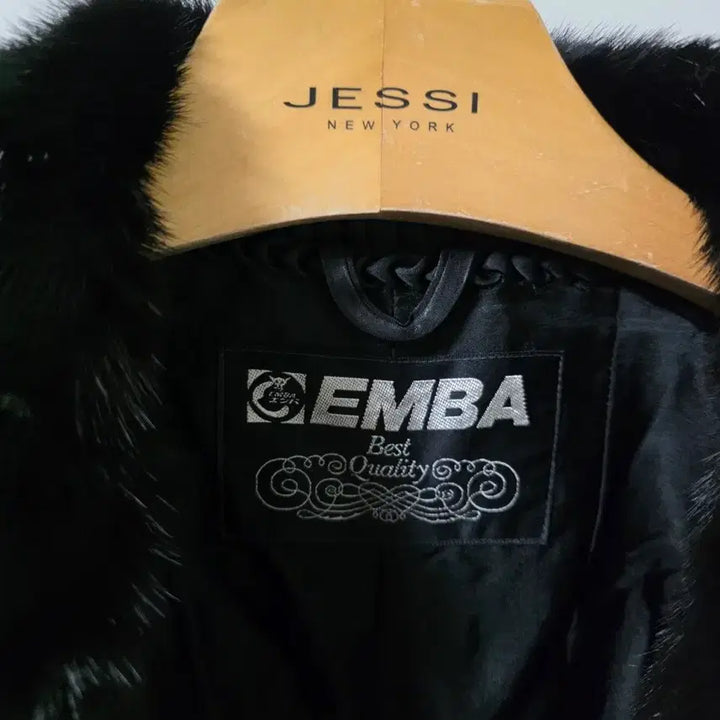 [BUNJANG] EMBA Mink Coat / EMBA 엠바 블랙 밍크 코트
