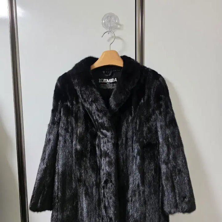 [BUNJANG] EMBA Mink Coat / EMBA 엠바 블랙 밍크 코트