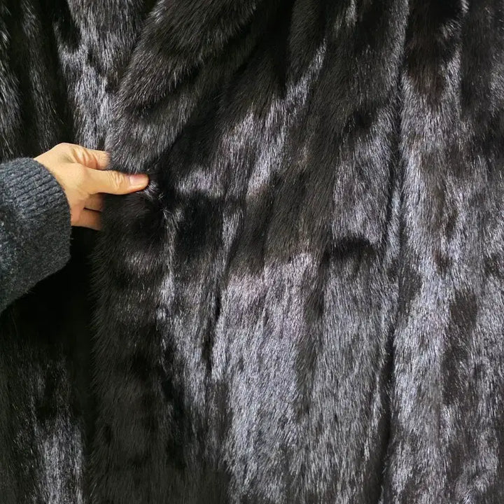 [BUNJANG] EMBA Mink Coat / EMBA 엠바 블랙 밍크 코트