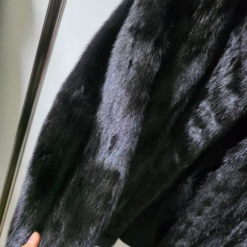 [BUNJANG] EMBA Mink Coat / EMBA 엠바 블랙 밍크 코트