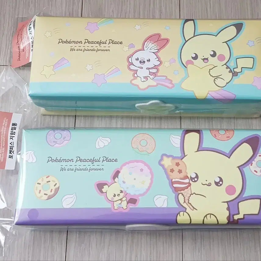[BUNJANG] Pocket Piece Pikachu Square Pencil Case / 포켓피스 피카츄 사각필통 2종