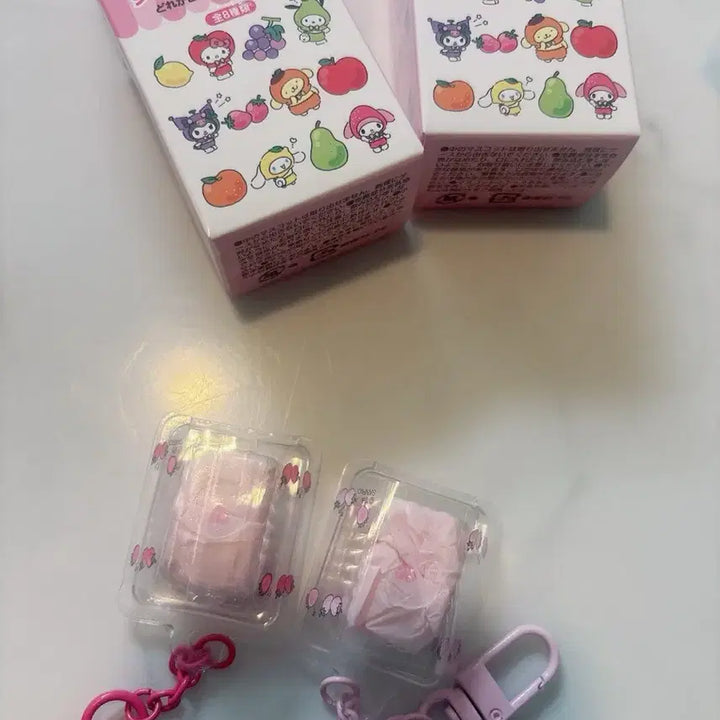 [BUNJANG] Sanrio My Melody Fruit Keyring / 산리오 과일 마이멜로디 (찐핑. 연핑)키링