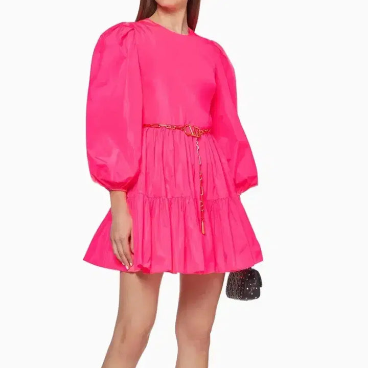[BUNJANG] Valentino Pink Satin Dress / 발렌티노 | 핑크 새틴 드레스