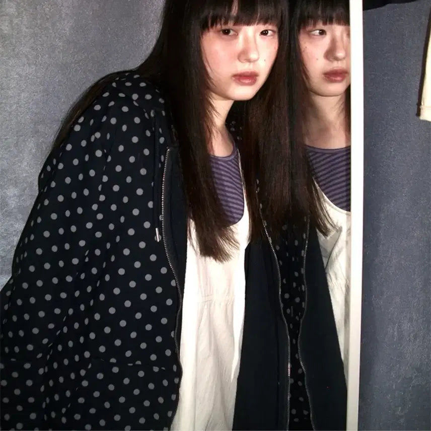 [BUNJANG] APR8 Original DOT HOODIE ZIP-UP / 에노시 APR8 Original DOT HOODIE ZIP-UP