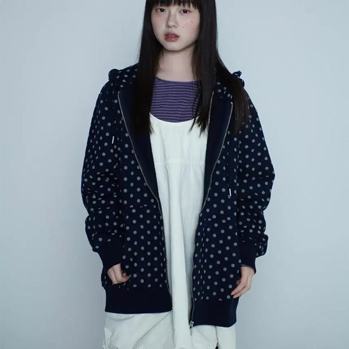 [BUNJANG] APR8 Original DOT HOODIE ZIP-UP / 에노시 APR8 Original DOT HOODIE ZIP-UP