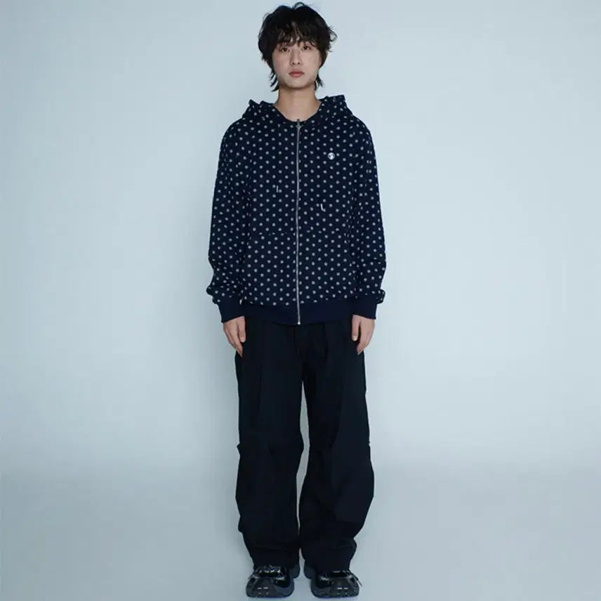 [BUNJANG] APR8 Original DOT HOODIE ZIP-UP / 에노시 APR8 Original DOT HOODIE ZIP-UP