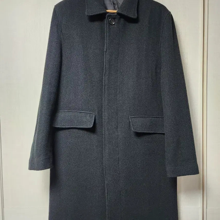 [BUNJANG] ZARA Wool Herringbone Coat (Dark Green, L) / 자라 울 헤링본코트 L사이즈(1회착용)