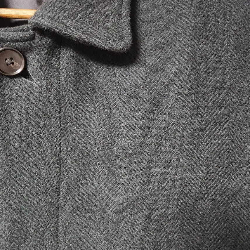 [BUNJANG] ZARA Wool Herringbone Coat (Dark Green, L) / 자라 울 헤링본코트 L사이즈(1회착용)