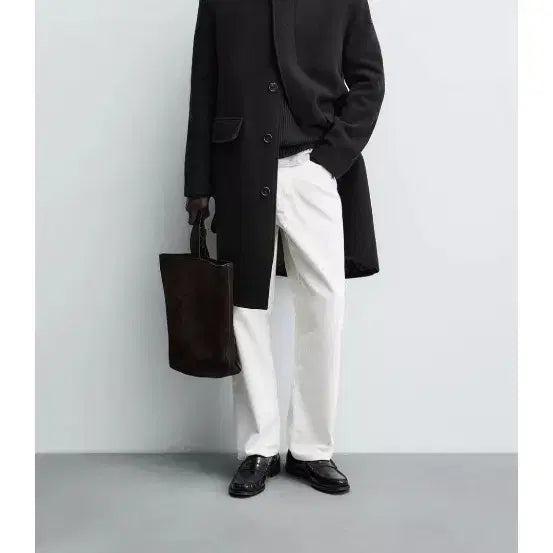 [BUNJANG] ZARA Wool Herringbone Coat (Dark Green, L) / 자라 울 헤링본코트 L사이즈(1회착용)